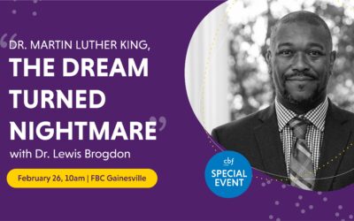 Brogdon to deliver challenging lectures on MLK’s legacy to CBF Florida
